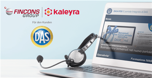 Fincons und Kaleyra an der Seite von DAS zur Förderung der digitalen Zusammenarbeit zwischen dem Unternehmen und seinen Vertretern
