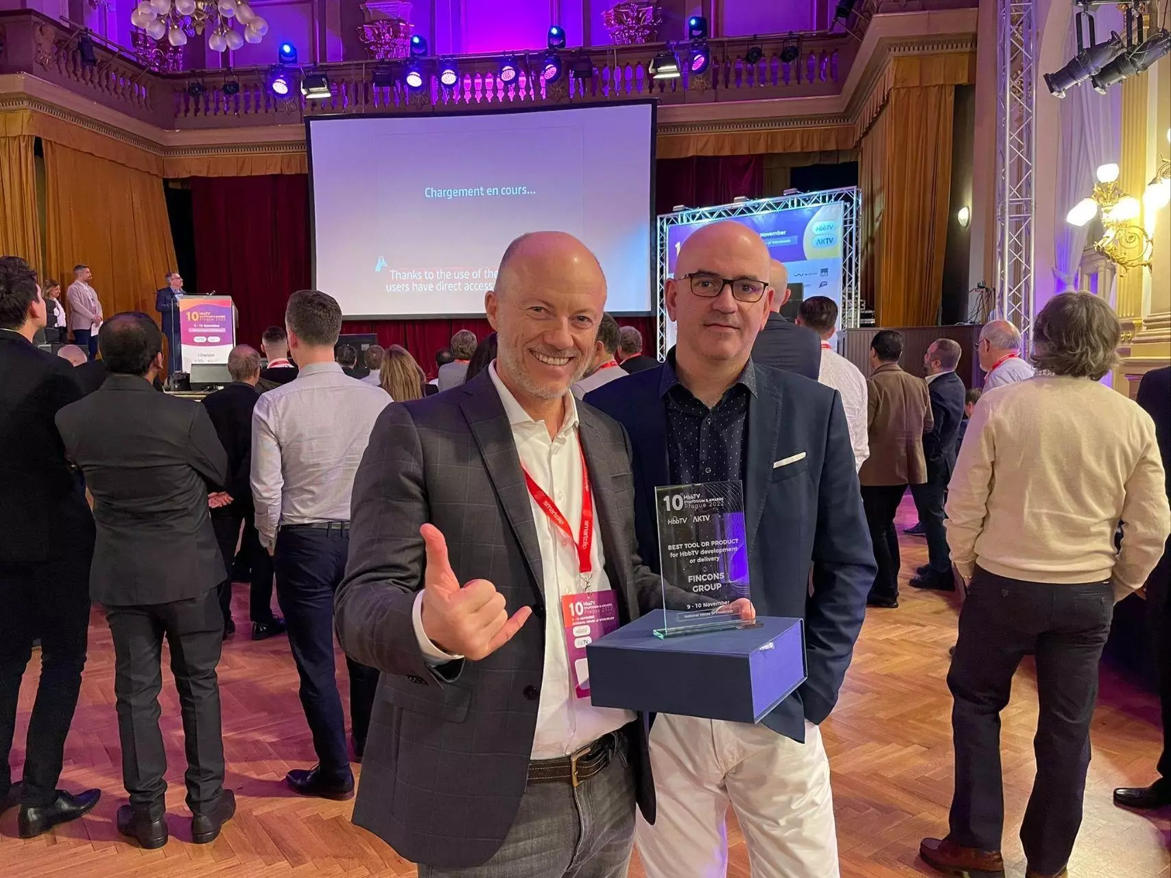 Fincons gewinnt den 10. HbbTV Award 2022 in Prag